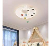 LLXDFUU Lámpara de techo nórdica empotrada para niños Luz de techo LED moderna grande de 50 cm Modo de 3 colores Panda ajustable y mini decoración Lámpara de techo Accesorio para dormitorio Habitación