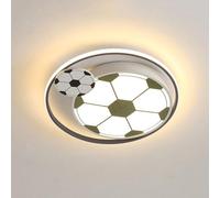 LLXDFUU Luz de techo de montaje empotrado de dibujos animados Dormitorio de niños Lámpara de techo LED redonda moderna Lámpara de techo semiempotrada de fútbol de 50 W para habitación de niños Pasillo