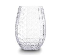 LLXTJJY Copas de Vidrio Elegantes Wine Glasses Whiskey Cocktail Juice Drinking Plastic Cups Unbreakable Reusable and Recyclable for Outdoor Pool Party Picnics Vasos de Vidrio para Beber