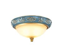 LLXTJJY European-style Flush Mount Ceiling Lamp, Vintage Light Fixture Bedroom Hallway, Balcony, Entrance, LED Resin(48cm)
