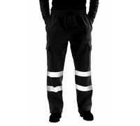 LLXTJJY Pantalones reflectantes de trabajo informales para el tráfico y el medio ambiente, para trabajadores, de alta visibilidad, con cinta reflectante, pantalones de seguridad para hombre