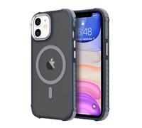LLZ.COQUE Funda magnética para iPhone 11, compatible con Magsafe, funda protectora de grado militar, delgada, a prueba de golpes, antiarañazos, translúcida, mate, para hombres y mujeres, para iPhone