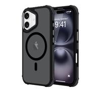 LLZ.COQUE Funda magnética para iPhone 16, compatible con Magsafe, funda protectora de grado militar, delgada, a prueba de golpes, antiarañazos, translúcida, mate, para hombres y mujeres, para iPhone