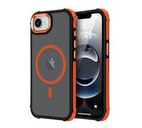 LLZ.COQUE Funda magnética para iPhone 16e, compatible con Magsafe, funda protectora de grado militar, delgada, a prueba de golpes, antiarañazos, translúcida, mate, para hombres y mujeres, para iPhone