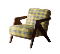 LLZJDDPLY Butacas de Salon de Estilo Moderno de Sillon Lectura, Chaise Longue Individual for Sala de Estar, Dormitorio y Apartamento, Fácil de Montar(Yellow)