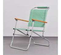 LLZJDDPLY Silla Plegable de Tela Oxford, Silla Plegable Camping Portátiles, Silla Playa Plegable, Estructura de Soporte de Aleación de Aluminio, Adecuada for Terraza(Green)