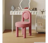 LLZJDDPLY Silla tocador Maquillaje para tocador, Sillas tocador con Respaldo, Taburete tocador Maquillaje de Mediados de Siglo, Silla Moderna para vestidor, Silla Dormitorio(Pink)