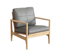 LLZJDDPLY Sillon Dormitorio, Poltrona Sala, Chaise Longue Individual para Sala De Estar, Dormitorio o Recepción con Cojines Tapizados Extraíbles(Gray)