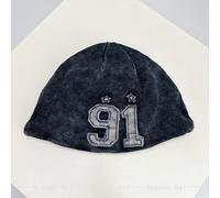 (LM10720, 54-60cm) New Men Women American Style Patch number Knitted Hats Hip-hop Fashion Street Beanies Fisherman Hat Retro Versatile Personal ins