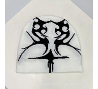 (LM10836, 54-60cm) New Men Women European Style Jacquard Flame Knitted Hats Warm Personal Fashion Hip-hop Beanies Street Versatile Outdoor Retro