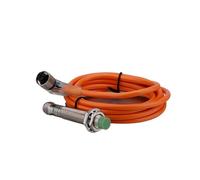 LM12-3004 12MM Embeded Type Proximity Sensor with Wire Plugg-In Connector 4MM Detection Distance NPN/PNP Output IP67 Waterproof(NPN_1NO1NC_DC 6-36V)