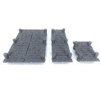 LM3D 3 Pasarelas de Muelle Escenografía para Wargames y Miniaturas Fantasy 28mm/32mm - Impreso en 3D