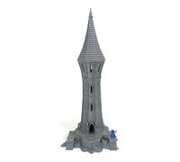 LM3D Escenografía Elfos - Torre de Silver Haven, Edificio Modular de Fantasía, para Wargames 28mm