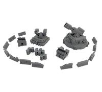 LM3D Puesto de Defensa Planetaria Sci-Fi, Escenografía 28mm-32mm, Coil Gun y Missile Launcher - Tabletop Wargames Terrain