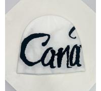 (LM5900, 54-62cm) Autumn and Winter New Letter Wool Knitted Hats Color Block Warm Hip Hop Personal Beanies Versatile Street Fashion Niche Skate