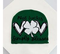 (LM7384, 54-62cm) Autumn and Winter New Unisex Colorful Question Mark Love Lucky Grass Knitted Hats Warm Casual Versatile Beanies Hip Hop Fashion