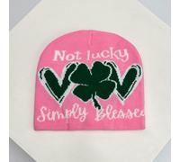 (LM7385, 54-62cm) Autumn and Winter New Unisex Colorful Question Mark Love Lucky Grass Knitted Hats Warm Casual Versatile Beanies Hip Hop Fashion