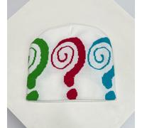 (LM7388, 54-62cm) Autumn and Winter New Unisex Colorful Question Mark Love Lucky Grass Knitted Hats Warm Casual Versatile Beanies Hip Hop Fashion