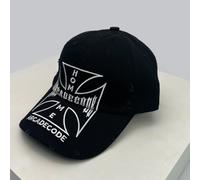 (LM9548, 52-60cm) New Unisex Broken Style Bull's-eye Cross Embroidery Baseball Hats Sunshade Personal Versatile Peaked Caps Street Fashion Hip Hop