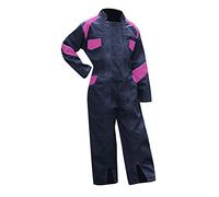 LMA 403500 Fleur Mono de trabajo de doble cierre, azul oscuro/rosa, talla 10 años