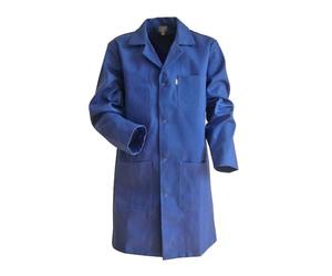 LMA - Bata de mecánico, 100 % algodón, color azul, azul, 700741