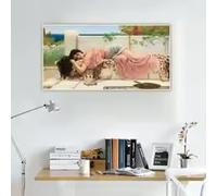 LMAIWANG Cuadro clásico vintage sobre lienzo con diseño de mujer con piel de leopardo, impresiones en HD, para sala de estar, dormitorio, decoración del hogar (550 x 110 cm, sin marco)
