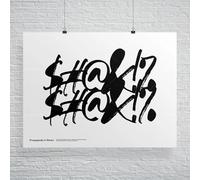 LMAIWANG Impresión de póster musical, ejercicio, grafiti, impresión artística, diseño gráfico, citas, Brooklyn, Bronx, Manhattan, Staten Island, 60 x 80 cm, marco