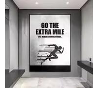 LMAIWANG Lienzo con citas inspiradoras deportivas en blanco y negro, pósteres de escalada, impresiones, arte de pared para gimnasio, decoración del hogar (20 x 30 cm/sin marco)