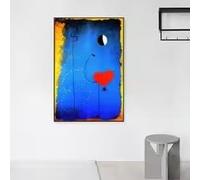 LMAIWANG Lienzo con impresiones artísticas de bailarinas, corazón y amor, de Joan Miró, cuadro abstracto famoso para pared, póster decorativo para sala de estar (20 x 30 cm/sin marco)