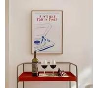 LMAIWANG Música moderna Play It Twice Retro Groovy Arte de pared Impresión moderna Lienzo Pintura Póster Cuadro para sala de estar Decoración del hogar (20x30cm/Sin marco)