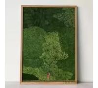 LMAIWANG Póster de lienzo HD con diseño de bosque verde y jungla, arte de pared escandinavo sencillo, impresión para decoración del hogar, dormitorio y sala de estar (20 x 30 cm/sin marco)