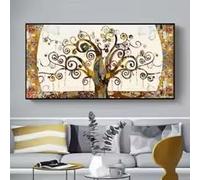 LMAIWANG Póster de paisaje de Gustav Klimt con el Árbol de la Vida, lienzo moderno para decoración del hogar (40 x 80 cm, sin marco)
