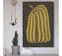 LMAIWANG Yayoi Kusama Abstract Pumpkin Canvas Painting Posters and Prints Modern Wall Art Pictures Cuadros for Living Room Decor (20x30cm/Internal Frame)