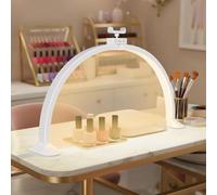Lmaqfum Media Luna Lámpara para Uñas, 81CM 48W LáMpara De Escritorio De UñAs para Teléfono Móvil, LED Professional Nail Light Lash Light, Luz de Pestañas para Pestañas Tatuaje Manicura