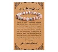 LmashRbaiw Cadeau Mamie,Cadeau Grand Mere,Bracelet Femme Pierre Naturelle,Cadeau Mamie Noel,Cadeau pour Grand Mere,Cadeau Femme Cadeau Mamie Original,Cadeau De Fête des Mères Cadeau fête des des