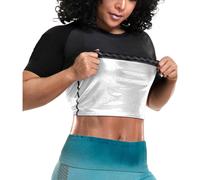 LMCOB - Camiseta deportiva de compresi n para mujer, chaleco de sauna que atrapa el calor (LYBH6007-07-L)