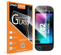 Lmcpa [2 Piezas] Protector Pantalla para 2025 Nintendo Switch 2, Vidrio Templado con Fácil Instalación/Anti-Rayado/Alta Definición/9H Dureza para 2025 Nintendo Switch 2