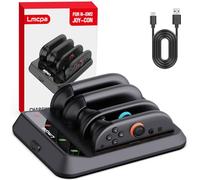 Lmcpa Base de Carga Dock para Switch 2 Joy-con,Carga Rápida Type-C con Indicador LED,Cargador para Switch 2 Joy-con,Negro