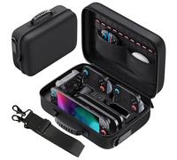Lmcpa Funda para Nintendo Switch 2,Funda Gran Capacidad Estuche Dura de Protectora para la Consola Switch 2,Cámara y Otros Switch 2 Accesorios Contiene 22 Cartuchos de Juego,Negro
