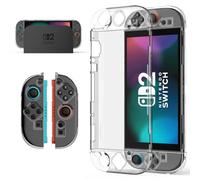 Lmcpa Funda Protectora Transparente Acoplable Compatible con Nintendo Switch 2 2025,Antiarañazos,Carcasa Rígida de PC para Consola Nintendo Switch 2 y Joy-Cons, Transparente