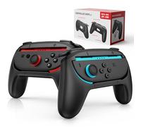 Lmcpa Juego de 2 Empuñaduras para Mando compatibles con 2025 Nintendo Switch 2 Joy-Con, Cómodo Soporte Joy-Con para Accesorios Nintendo Switch 2025, Negro
