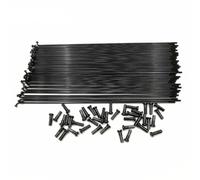 LMDO 14G 2.0 mm Diameter Spokes Cylinder Black Color J-Bend Mountain Bike Spokes Cycling Road Bicycles Spokes for Bicycles Wheels Spoke 20 piezas (Length 237 mm)