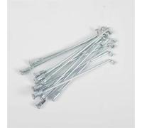 LMDO 20 unidades de 10 g Spokes de 3 mm de diámetro J-Bend Silvery Electric Motorcycle Spokes for Motor Wheel Length In 55-175 mm Range Be Customized Bike Spoke (20 unidades de 125 mm)