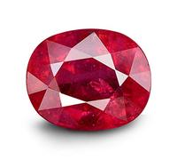 LMDPRAJAPATIS Piedra natural de origen astrológico de rubí de Birmania natural, sin calentar, sin tratar, con certificación de la mente de la tierra, piedra natural suelta de 9,50 quilates