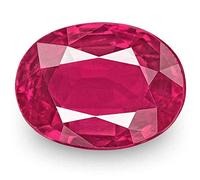 LMDPRAJAPATIS Piedra natural de rubí de calidad A de 5.00 quilates, para uso astrológico, original, sin calentar, sin tratar, certificado por la tierra, piedra preciosa natural suelta, Concha, Rubí