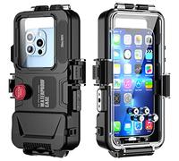 LMEIL Estuche Impermeable para Teléfono Móvil, Estuche Profesional para Teléfono Móvil De Buceo De 30 M, Espejo De Alta Definición, Adecuado para Teléfonos Inteligentes De La Serie iPhone