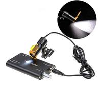 LMEIL Faro De 5W con Filtro para Lupa Dental Laboratorio Dental Lupa Médica Aumento Lupa Dental Binocular Quirúrgica Negra