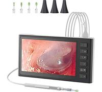 LMEIL Otoscopio Digital con Pantalla IPS de 7 Pulgadas, Herramienta para Eliminar la Cera de los oídos Otoscopio Limpiador de oídos con 6 Luces LED, soporta la Toma de Fotos y la grabación de vídeo