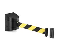 Lmekoe Montaje en Pared Cinturón Barrera, 2/3/5/10m Barrera de cinturón retráctil, Cinta Barrera Cinta Retráctil de Control de Multitudes Seguridad Barrera Cinturón(Size:10m)