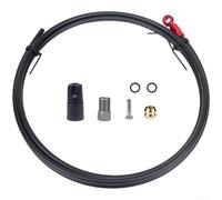 LMFCS - Kit de línea de freno hidráulico para SLX para XT para frenos de disco XTR MTB, tubo de nailon de alta presión, aluminio 7075, juego completo con agujas de aceite BH90, anillos de sellado